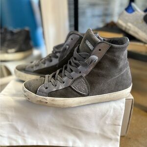Philippe Model Gray High-Top Sneakers